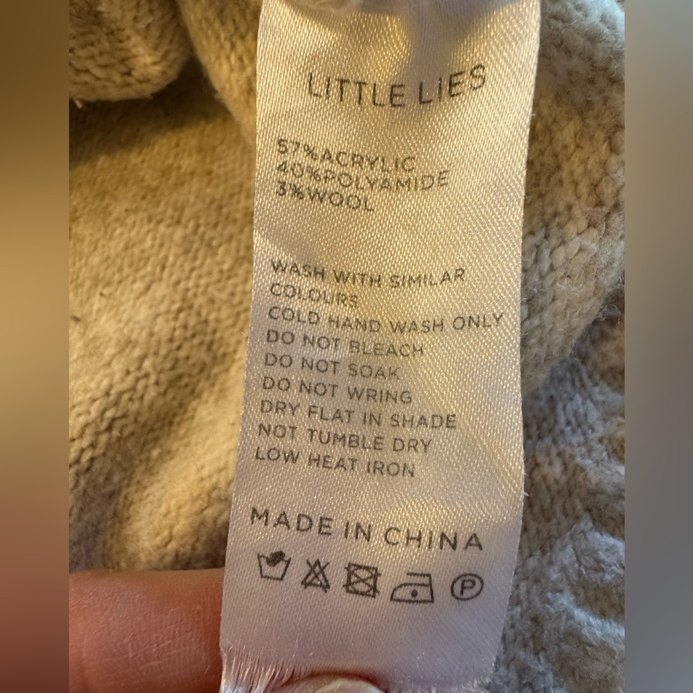 Little Lies Leni Knit Sweater Anthropologie Oversized Pullover - Picture 13 of 14